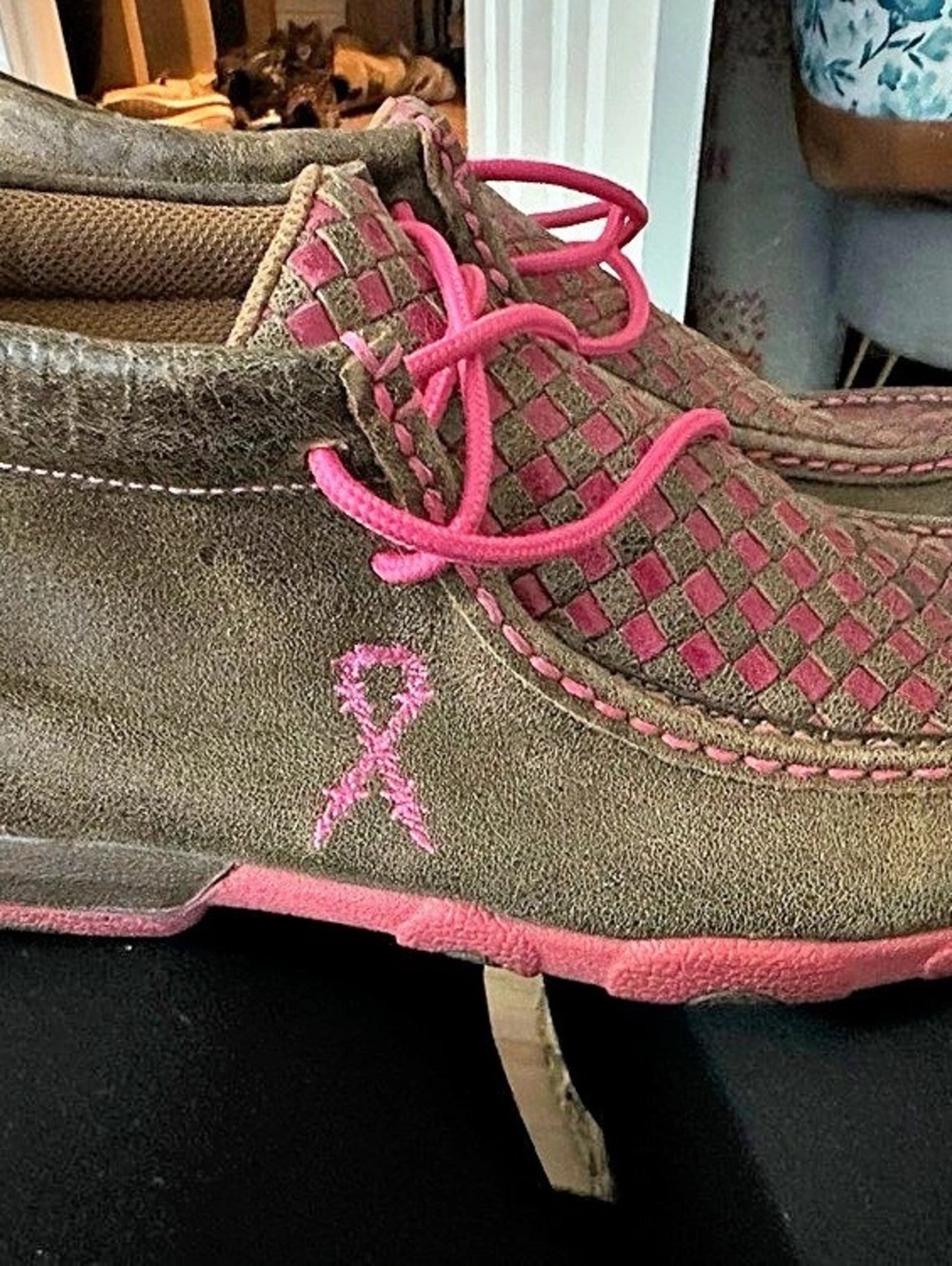 Twisted X Women's Brown & Pink Shoes